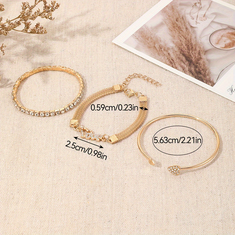 Trzyczęściowy zestaw bransoletek w stylu boho