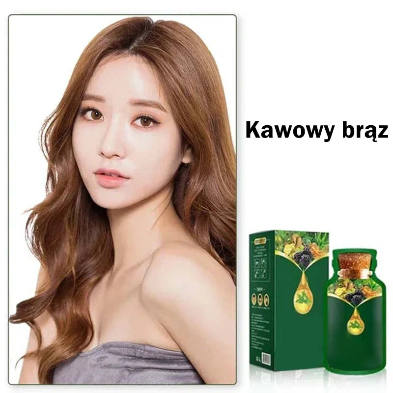 Delikatna roślinna farba do włosów – szybko działająca