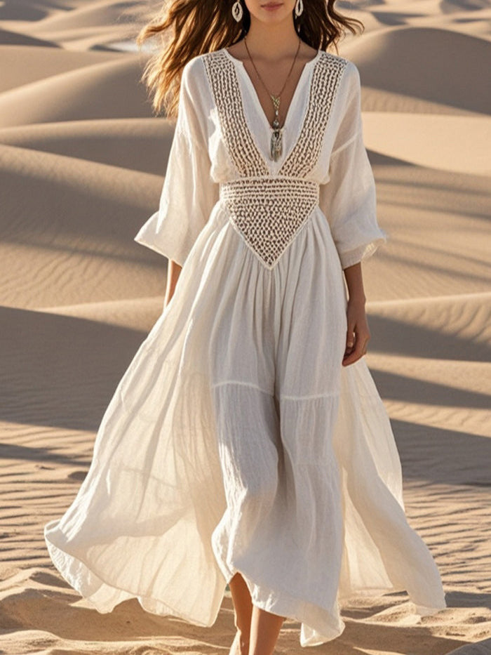 Sukienka vintage w stylu boho dla kobiet