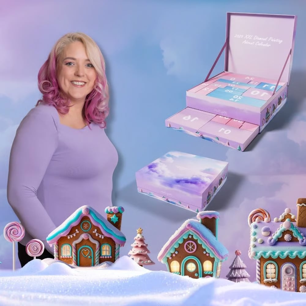 💎2025 XXL deimantinių paveikslų Advento kalendorius-LT