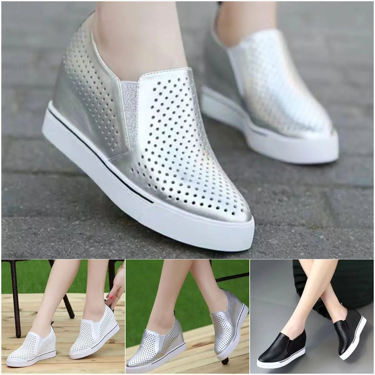 🔥【34-41】2025 m. vasaros moteriški laisvalaikio bateliai su minkšta oda ir storu padu-LT