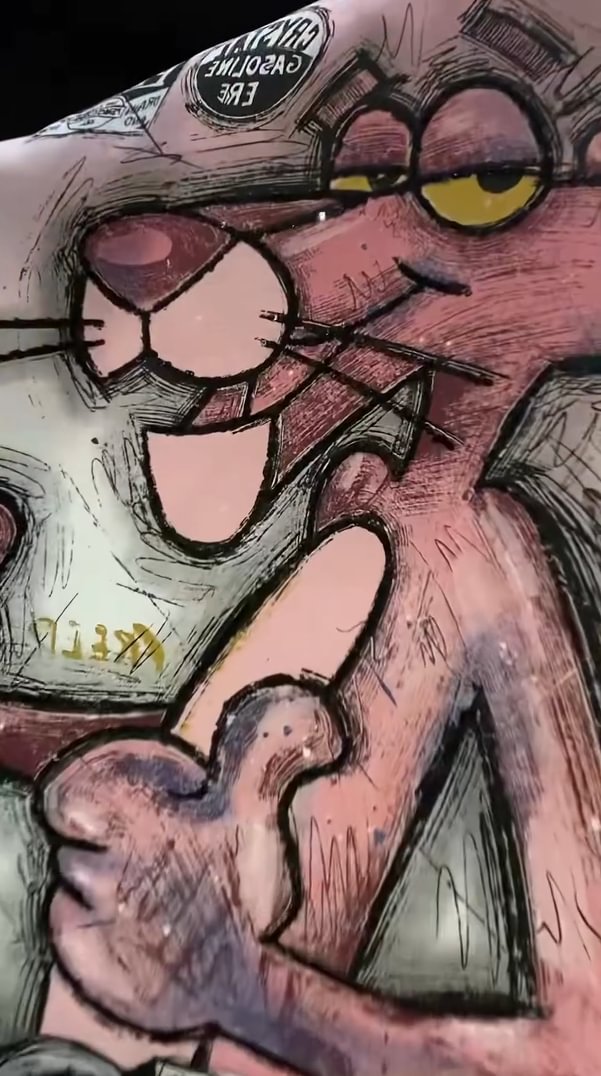 🩷Očarujúce svetre s potlačou Ružový panter-SK