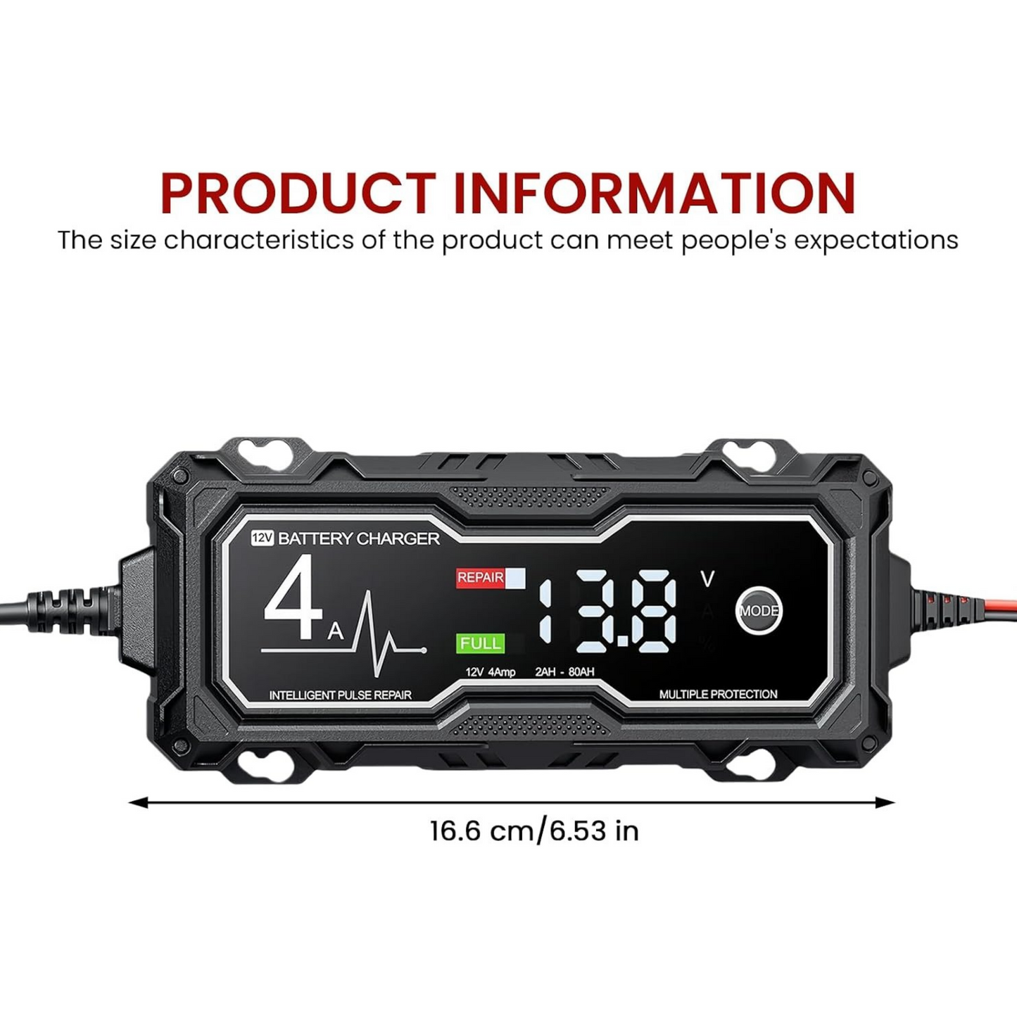 GBX155 4250A Rozrusznik awaryjny – 10 l benzyna/8 l olej napędowy, inteligentna ładowarka i powerbank