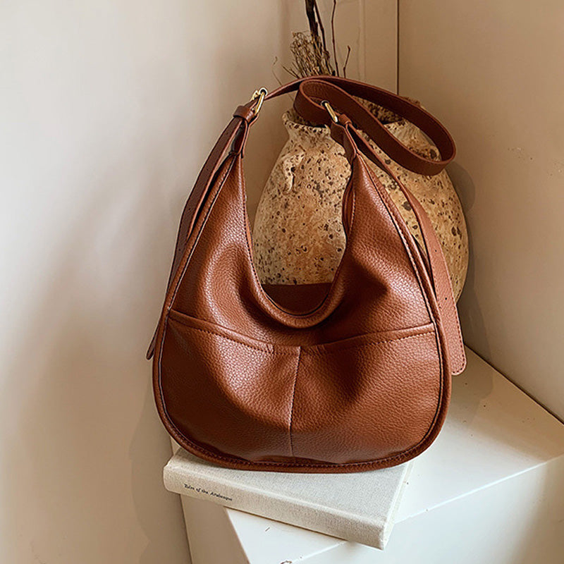 Madingas kryžminio kūno krepšys su reguliuojamu dirželiu ir didele talpa-LT