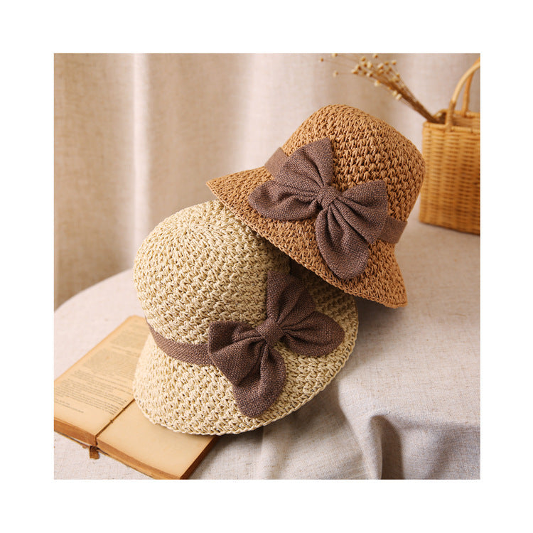 🎀 50% ZNIŻKI! 👒 Słomkowy Kapelusz Damski Retro z Kokardą – Składany, Przewiewny, Ochrona UV na Lato
