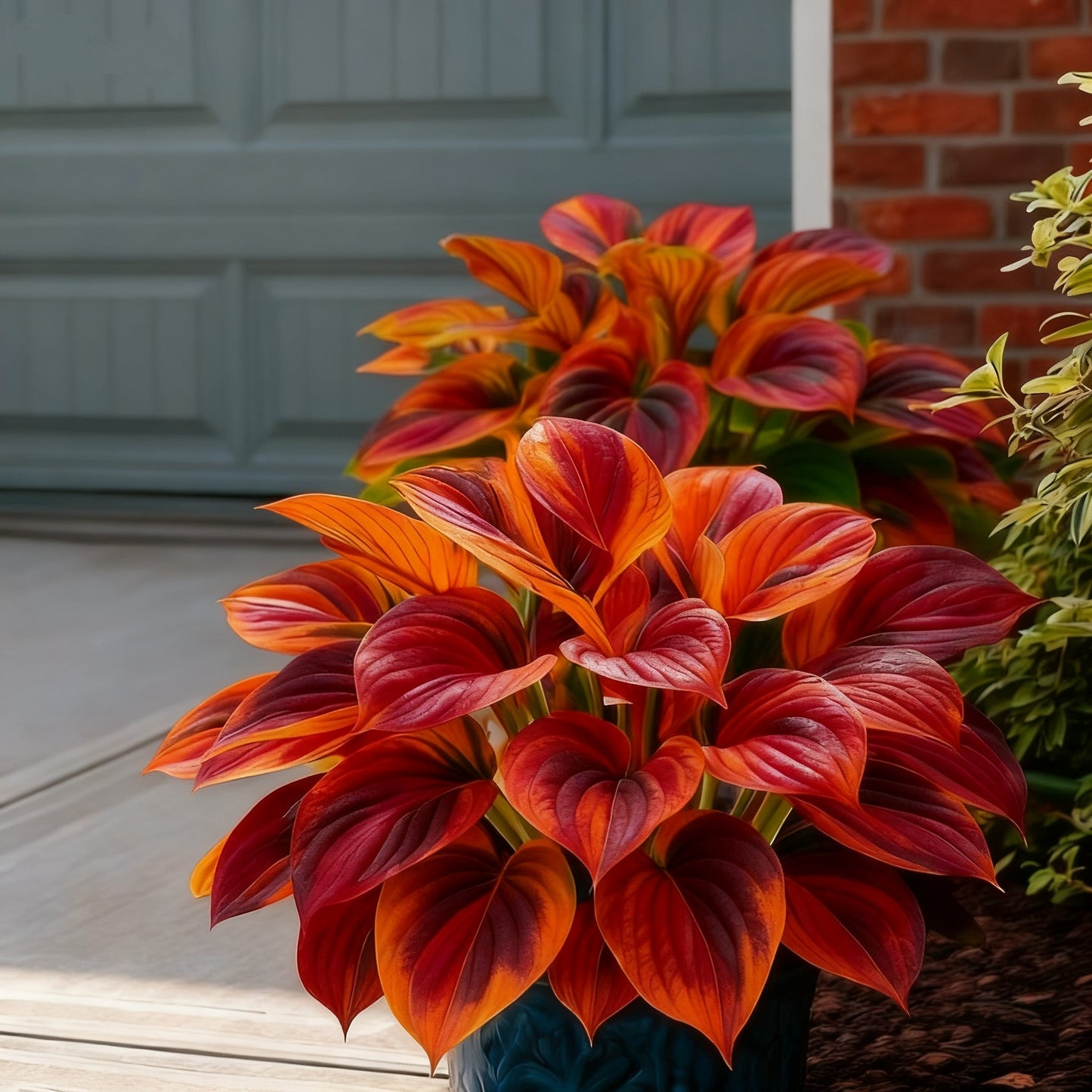 🌈🔥 Riboto leidimo vaivorykštės liepsnos hostos - reta įvairiaspalvė lapija, išskirtinai mūsų parduotuvėje 🌸-LT