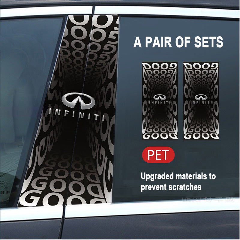 🔥Išpardavimas🔥2025 m. automobilio „Creative“ B statramsčio modifikavimo HD apsauginė plėvelė (2 vnt.)-LT