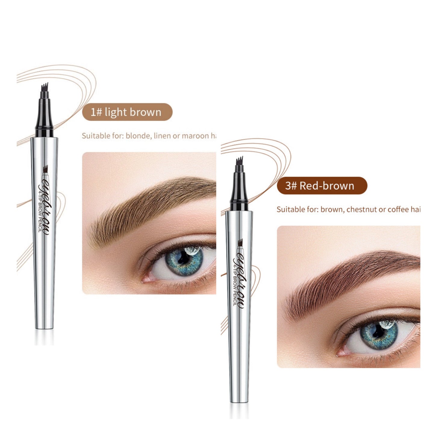 Αδιάβροχο στυλό φρυδιών 3D Microblading (2 τεμ.)-GR