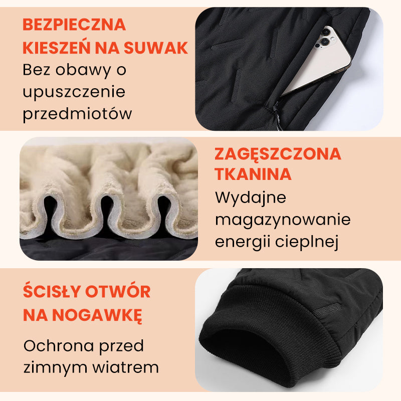 Unisex vlnené bežecké nohavice-GR 