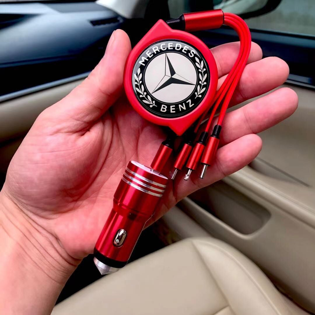 3 σε 1 ανασυρόμενο καλώδιο δεδομένων αυτοκινήτου + δωρεάν φορτιστής αυτοκινήτου-GR