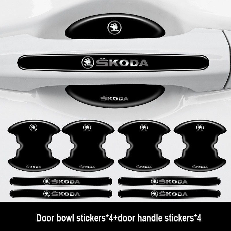 Sutirštinti automobilio durelių klijai su logotipu ✨8 vnt.✨--LT