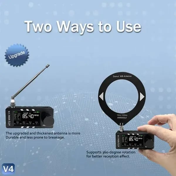 📻Ulepszony odbiornik radiowy ATS Mini V4 Si4732 All Band DSP