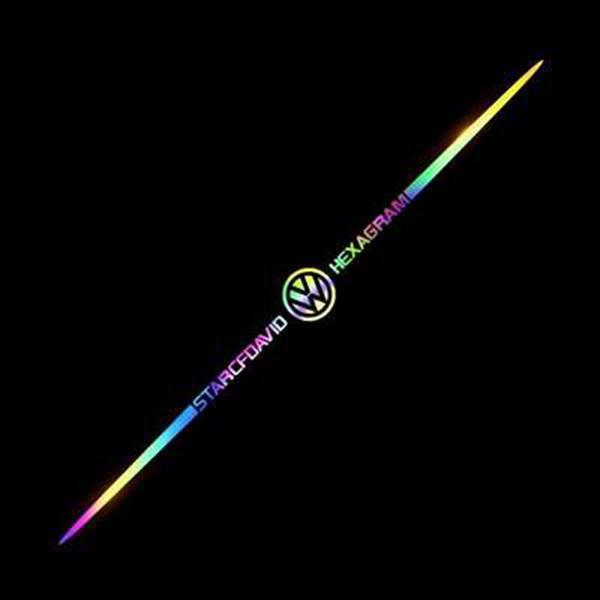 Αυτοκόλλητα αυτοκινήτου 3D με πολύχρωμες αντανακλάσεις λέιζερ 4 τεμάχια-GR