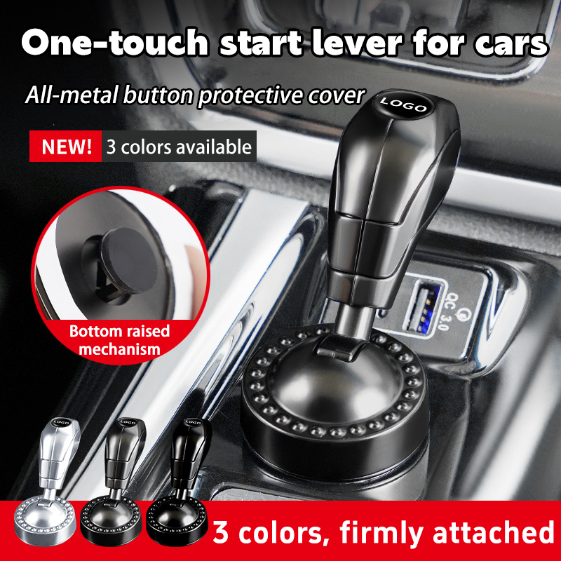 Vieno paspaudimo automobilio uždegimo jungiklio mygtukas-LT