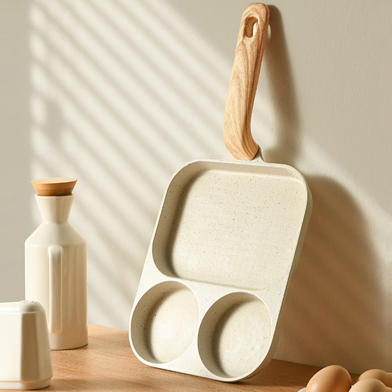 4 viename neprideganti keptuvė: puikiai tinka kiaušiniams, šoninei ir mėsainiams kepti-LT