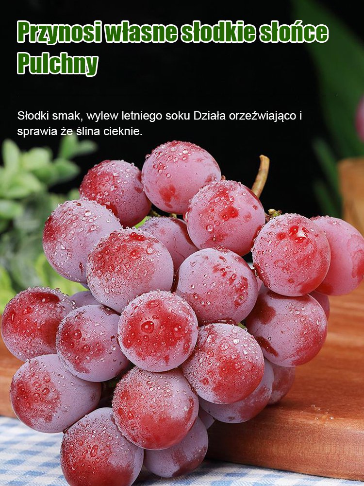 Ziarna winogron królowej Niny z naturalnym aromatem wina