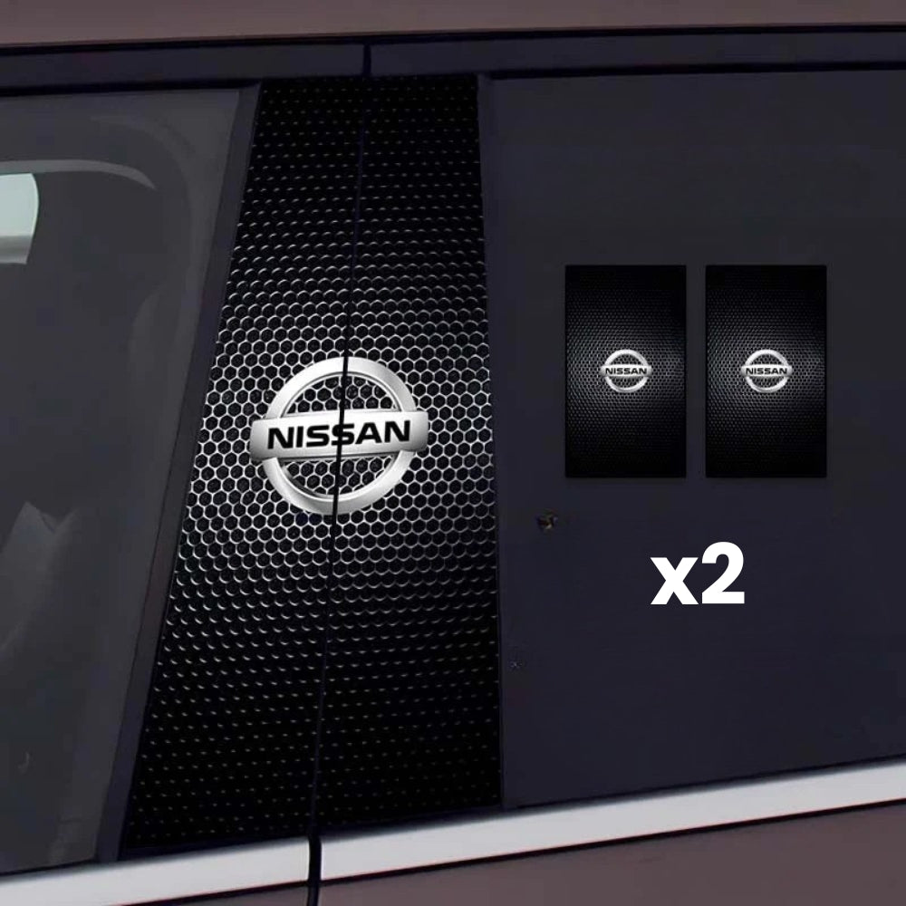 2x automobilio langų lipdukai su logotipu-LT