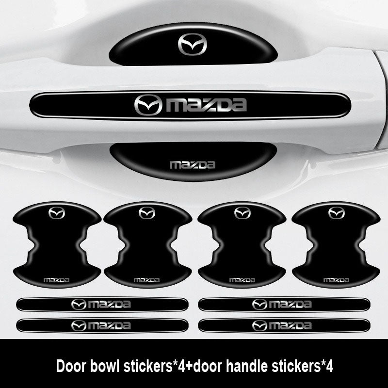 Sutirštinti automobilio durelių klijai su logotipu ✨8 vnt.✨--LT