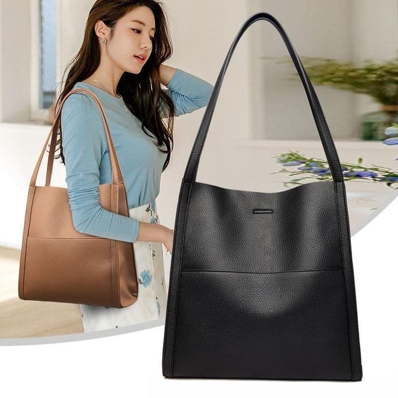 🥳👜Simple bolso monocromo de piel💝