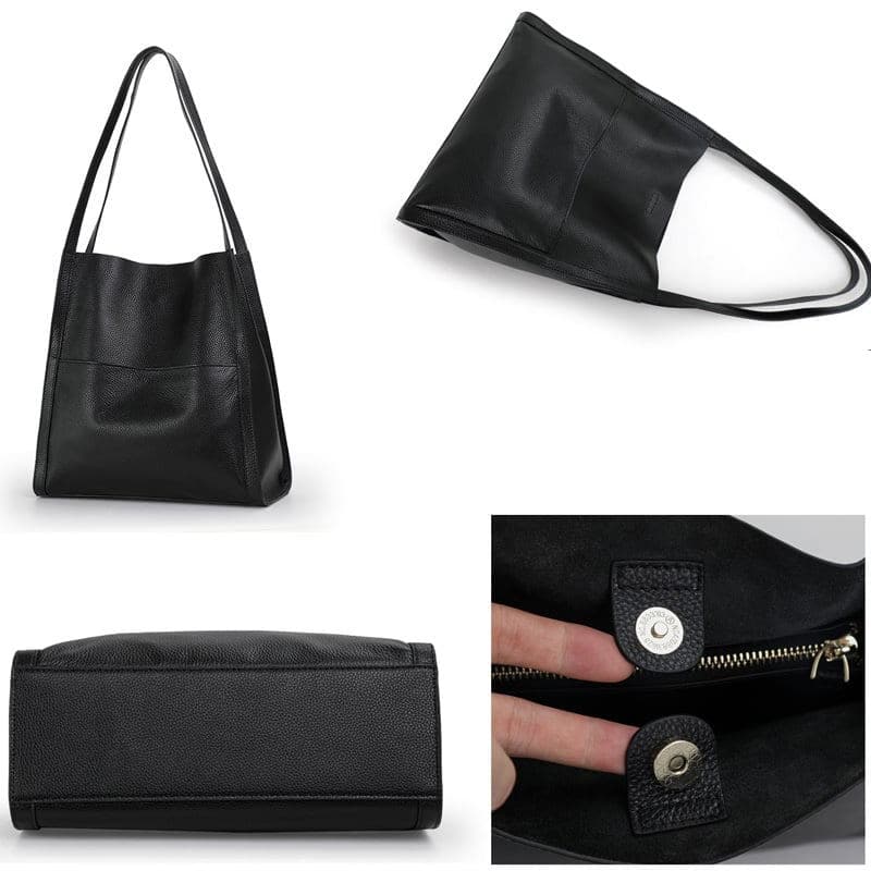 🥳👜Simple bolso monocromo de piel💝