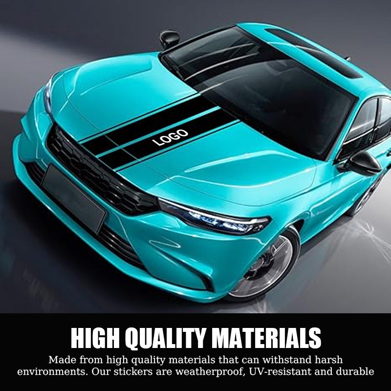 Automobilio lipdukai variklio dangčiui papuošti (2 lapai)-LT