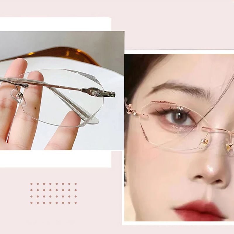 Γυαλιά ανάγνωσης Pousbo® Fashion Anti-Blue Rimless-GR