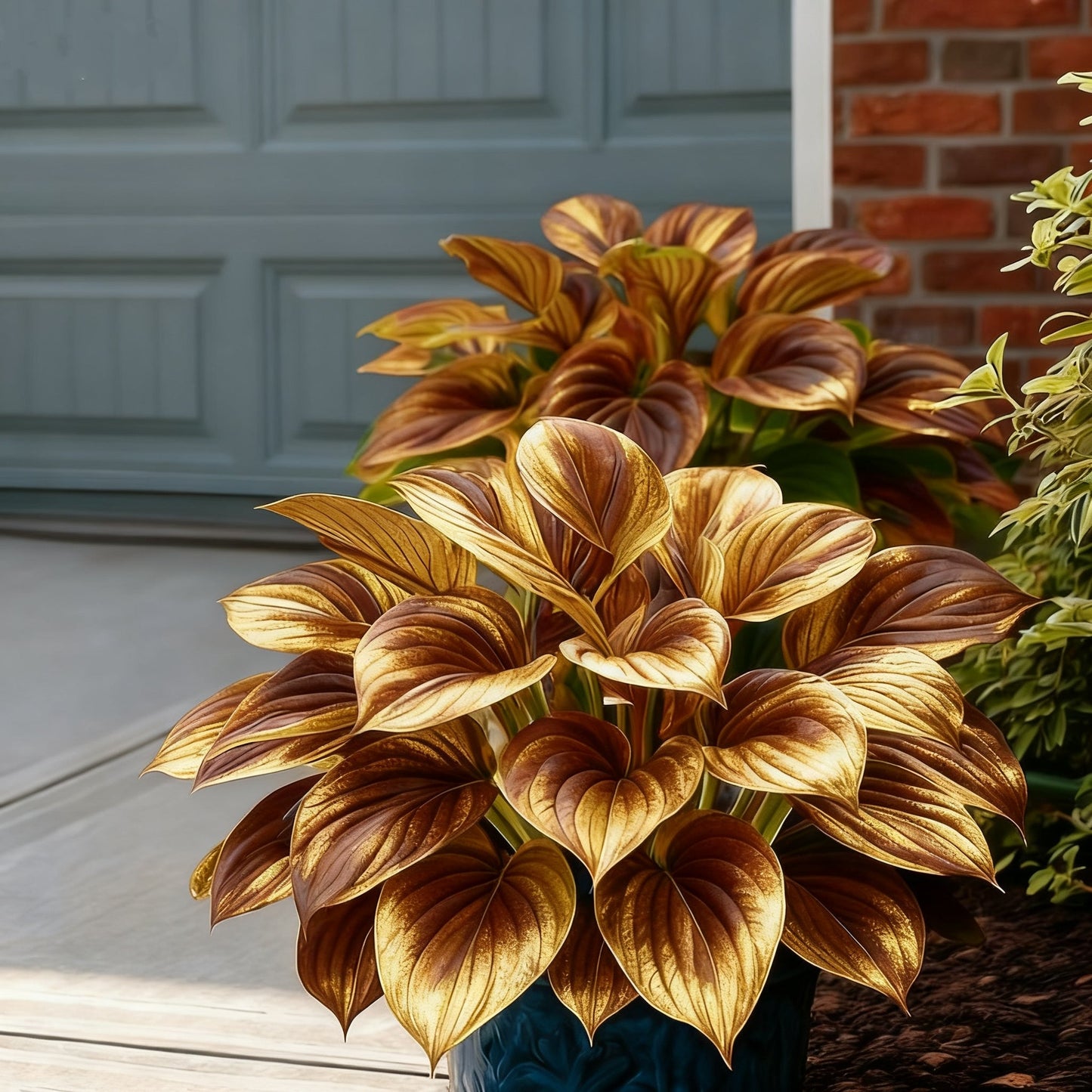 🌈🔥 Riboto leidimo vaivorykštės liepsnos hostos - reta įvairiaspalvė lapija, išskirtinai mūsų parduotuvėje 🌸-LT