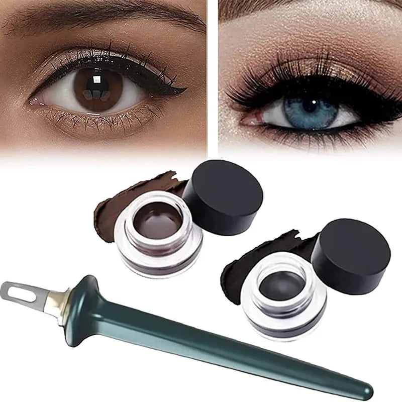 Ειδική προσφορά - 49% ΕΚΠΤΩΣΗ✨Άψογο σετ eyeliner με κρέμα eyeliner-GR