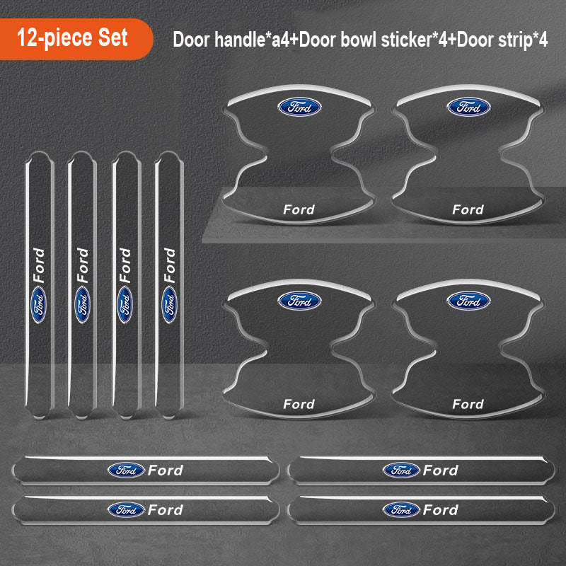 Sutirštinti automobilio durelių klijai su logotipu ✨8 vnt.✨--LT