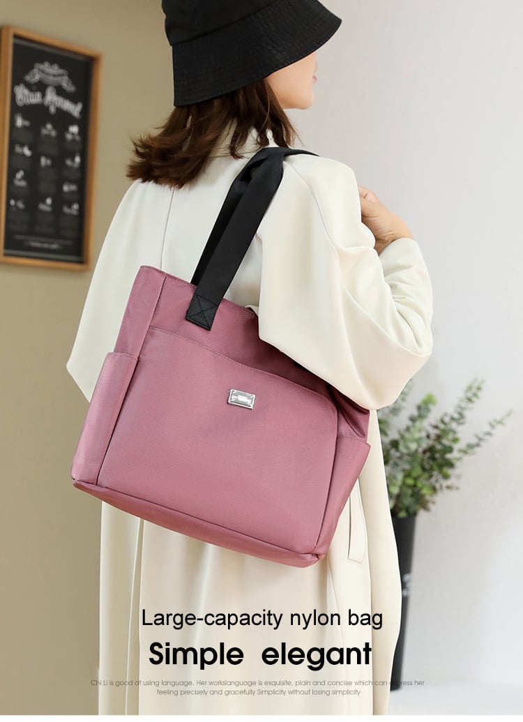 🔥Wodoodporna nylonowa torba na ramię o dużej pojemności i wielu kieszeniach👜