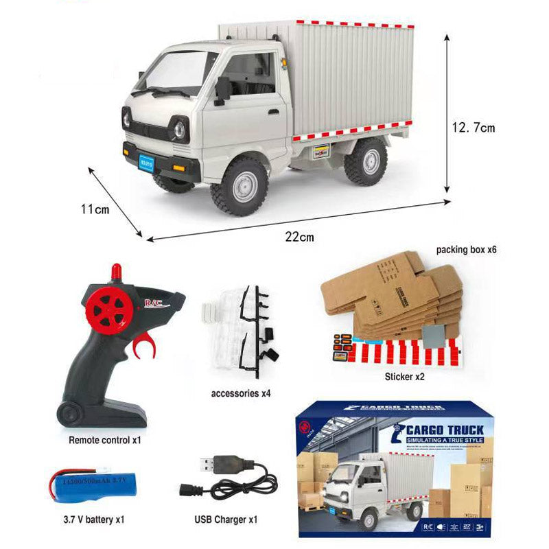 🔥🎁 Zabawka w postaci ciężarówki kontenerowej, zdalnie sterowanej i ładowalnej 🎮🚚