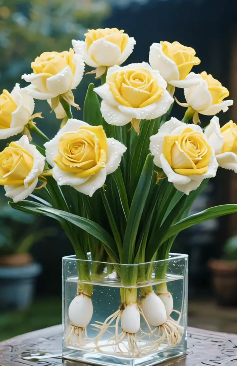 🌈Hidroponinės, retos, dvispalvės rožių svogūnėlės: spalvingas gamtos stebuklas 🌹-LT