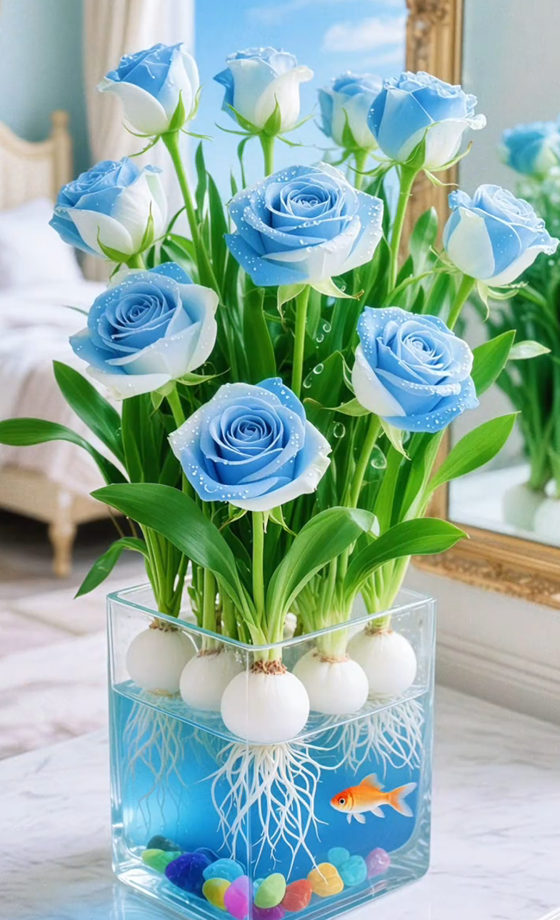 🌈Hidroponinės, retos, dvispalvės rožių svogūnėlės: spalvingas gamtos stebuklas 🌹-LT