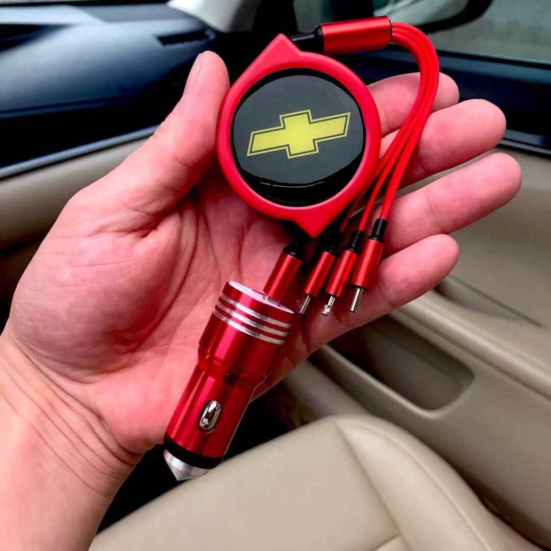 3 σε 1 ανασυρόμενο καλώδιο δεδομένων αυτοκινήτου + δωρεάν φορτιστής αυτοκινήτου-GR