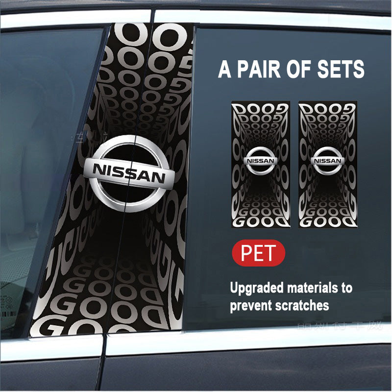 🔥Εκπτώσεις🔥Προστατευτική μεμβράνη HD για τροποποίηση κολόνας B αυτοκινήτου 2025 (2 τεμ.)-GR