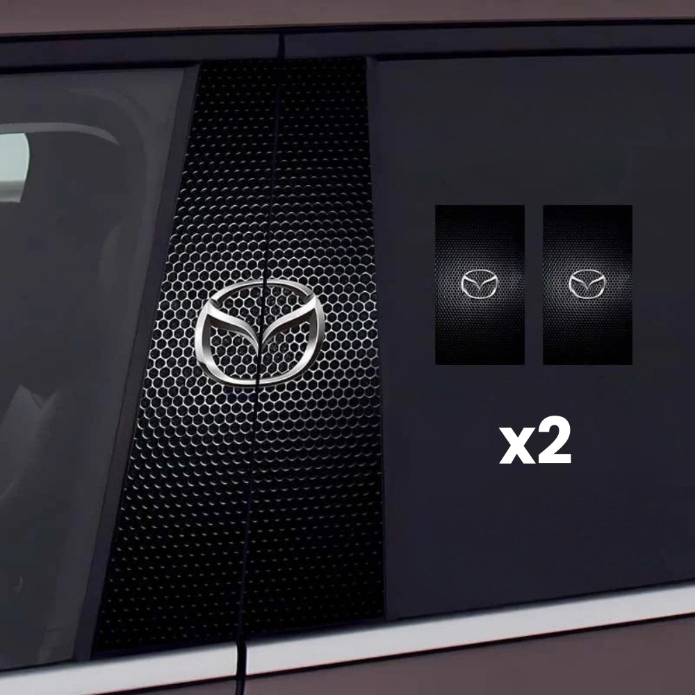 2x automobilio langų lipdukai su logotipu-LT