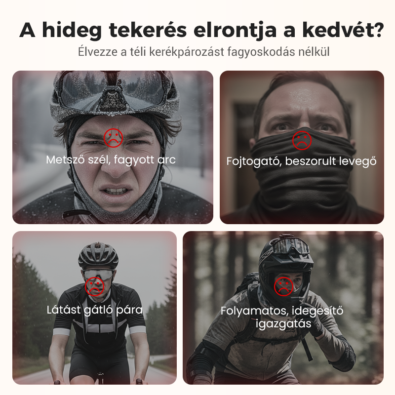💞 Kask wiatroszczelny do użytku zimowego, unisex