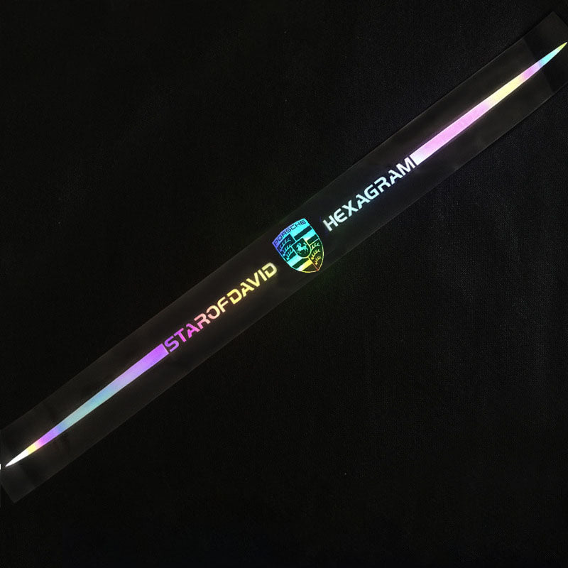 Αυτοκόλλητα αυτοκινήτου 3D με πολύχρωμες αντανακλάσεις λέιζερ 4 τεμάχια-GR