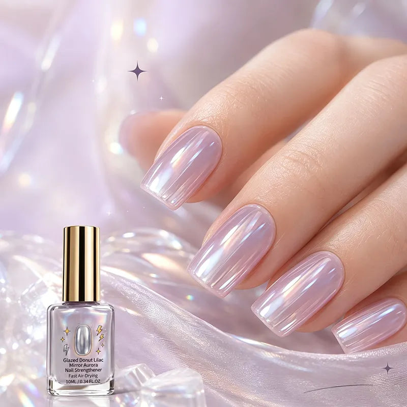 📢📢Kup 2, a 1 dostaniesz gratis!! ⏰Odżywka do paznokci Lilac Glossy Mirror