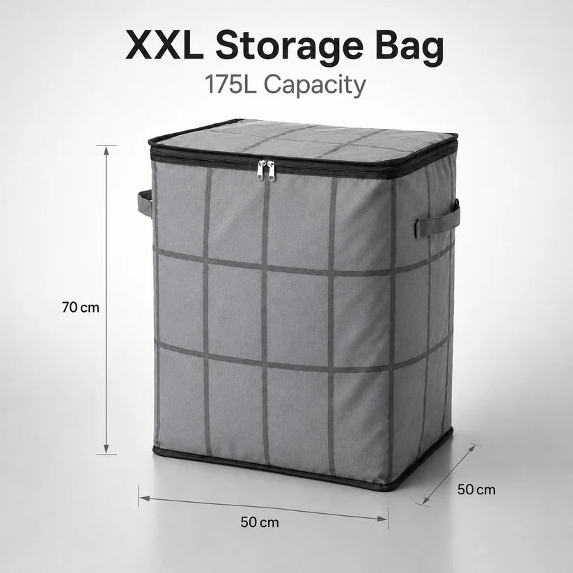 Foldable Storage Bag with Reinforced Handles