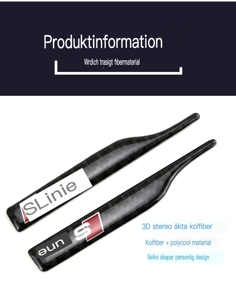 Anglies pluošto veidrodėlio lipdukas su apsauga nuo smūgių ir logotipu-LT