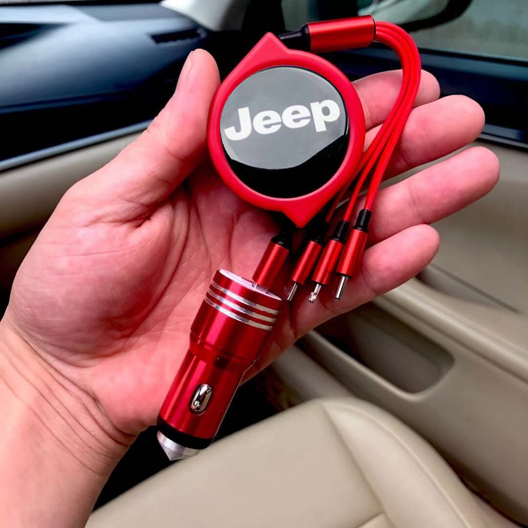 3 σε 1 ανασυρόμενο καλώδιο δεδομένων αυτοκινήτου + δωρεάν φορτιστής αυτοκινήτου-GR