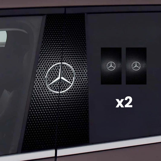 2x automobilio langų lipdukai su logotipu-LT