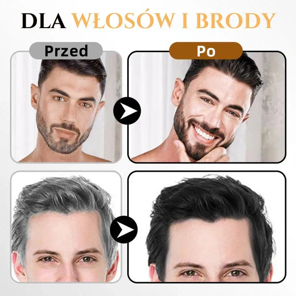 Plaukų šampūnas su momentiniu dažymo efektu - Barzda ir plaukai-LT
