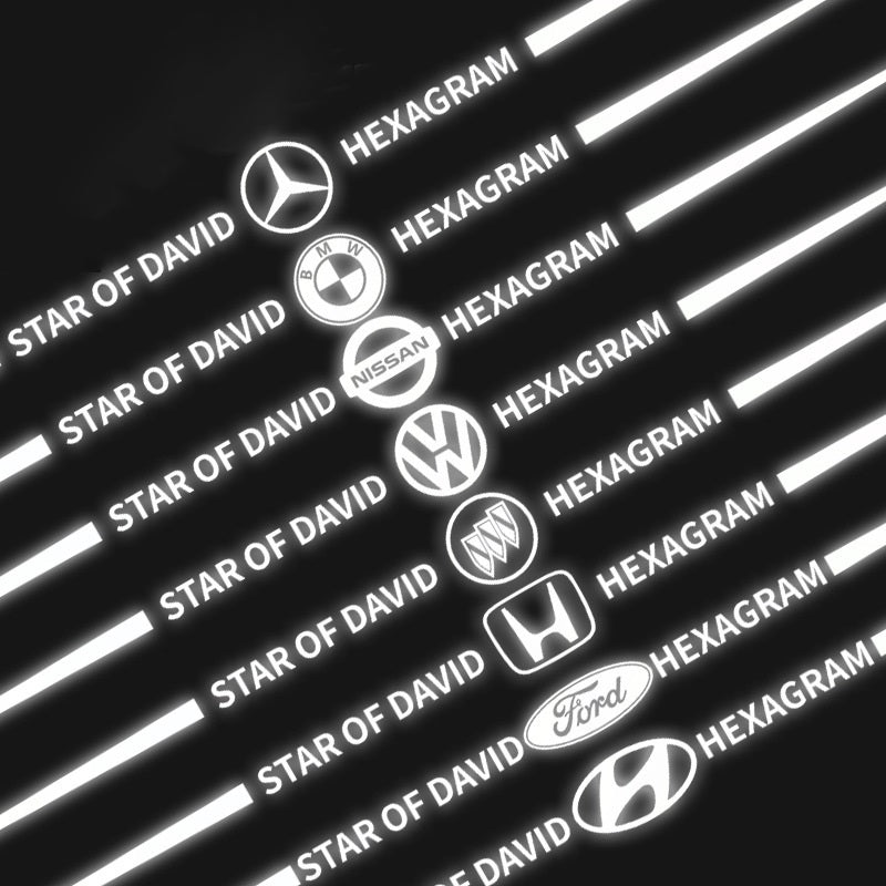 Αυτοκόλλητα αυτοκινήτου 3D με πολύχρωμες αντανακλάσεις λέιζερ 4 τεμάχια-GR