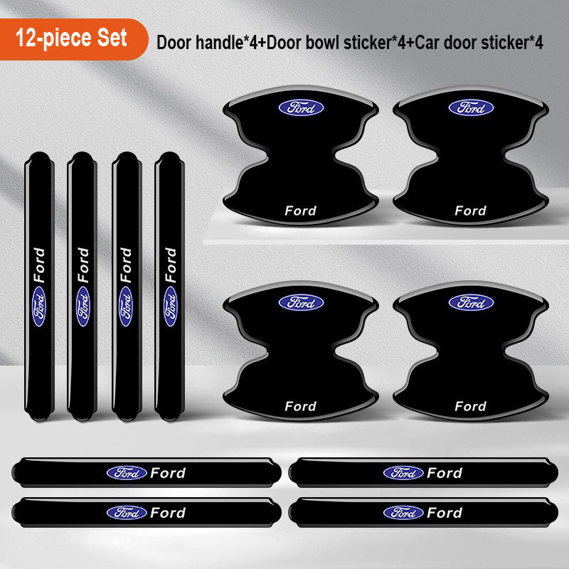 Sutirštinti automobilio durelių klijai su logotipu ✨8 vnt.✨--LT