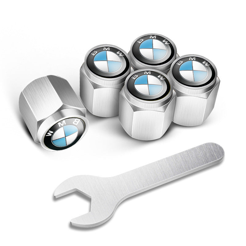 🔥Καπάκια βαλβίδων για ελαστικά αυτοκινήτου (5 τεμάχια + 1 κλειδί)-GR