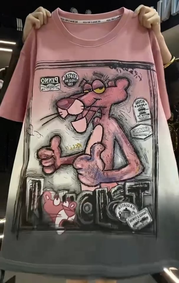 🩷Žavingi megztiniai su Pink Panther raštu-LT