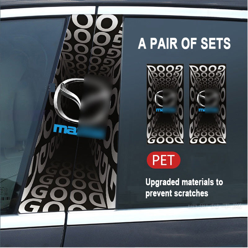 🔥Išpardavimas🔥2025 m. automobilio „Creative“ B statramsčio modifikavimo HD apsauginė plėvelė (2 vnt.)-LT