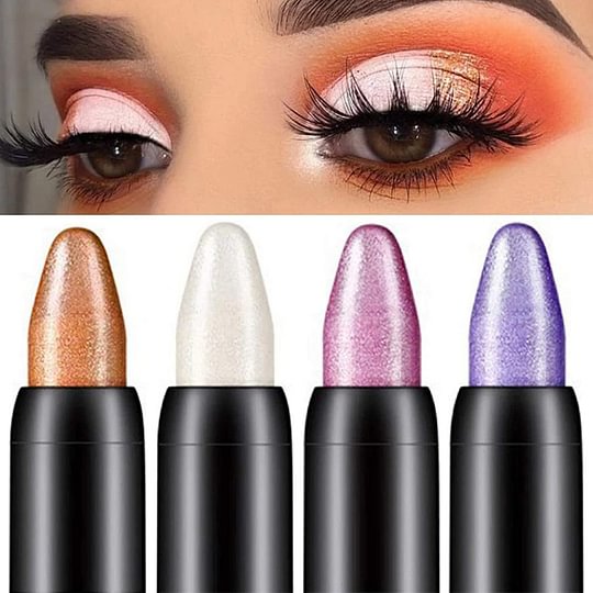 15 Colors Highlighter Eyeshadow Pencil Vandeniui atsparus blizgus akių šešėlių pieštukas 